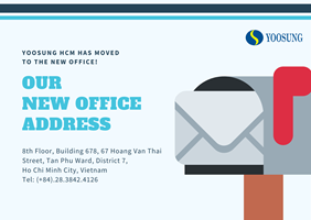 [Announcement: Change of Office Address - Yoosung Ho Chi Minh]